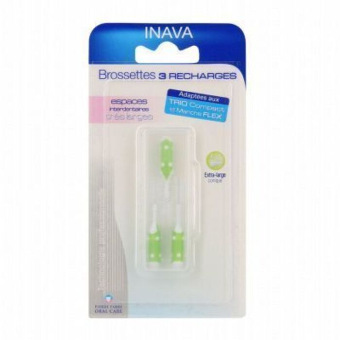 Photo de Brossettes 3 recharges extra large conique 8-7 Inava Brossettes 3 recharges extra large conique 8-7 Inava-211924