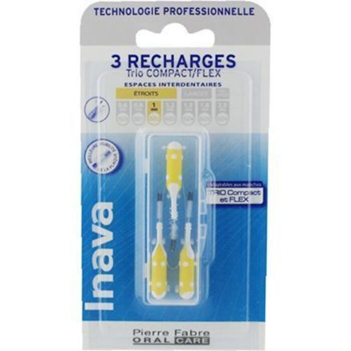 Photo de Brossettes interdentaires jaune 1mm x3 Inava Brossettes interdentaires jaune 1mm x3 Inava-226372