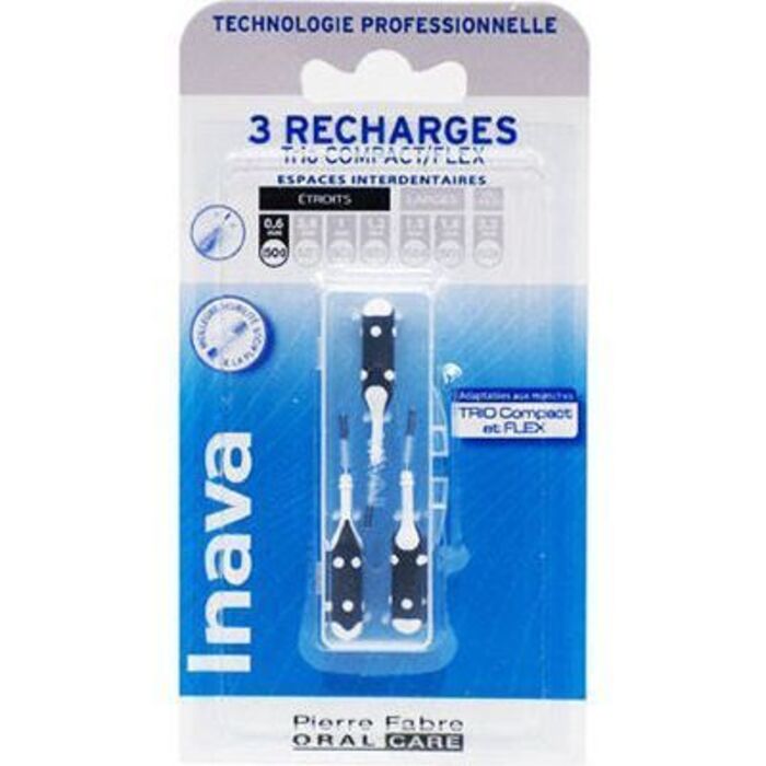 Photo de Brossettes interdentaires noir 0.6mm x3 Inava Brossettes interdentaires noir 0.6mm x3 Inava-226325