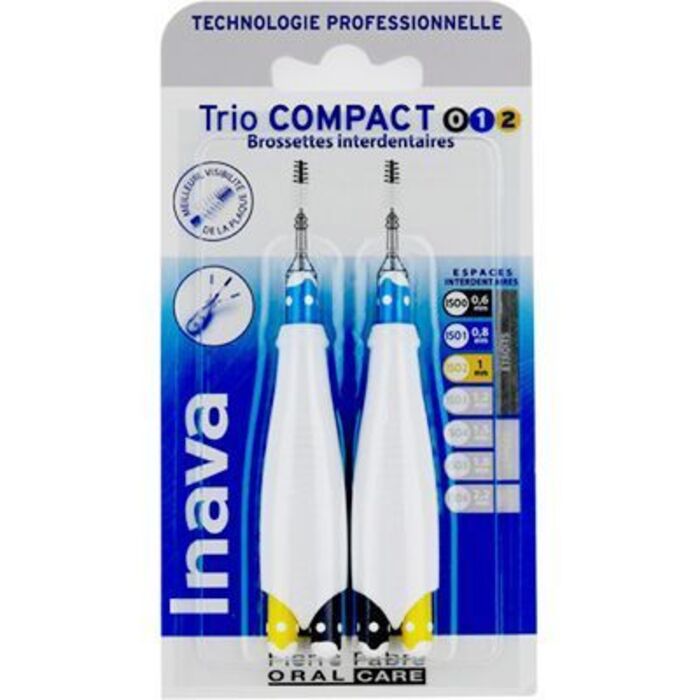 Photo de Brossettes interdentaires trio compact 0.6mm - 0.8mm - 1mm Inava Brossettes interdentaires trio compact 0.6mm - 0.8mm - 1mm Inava-226324