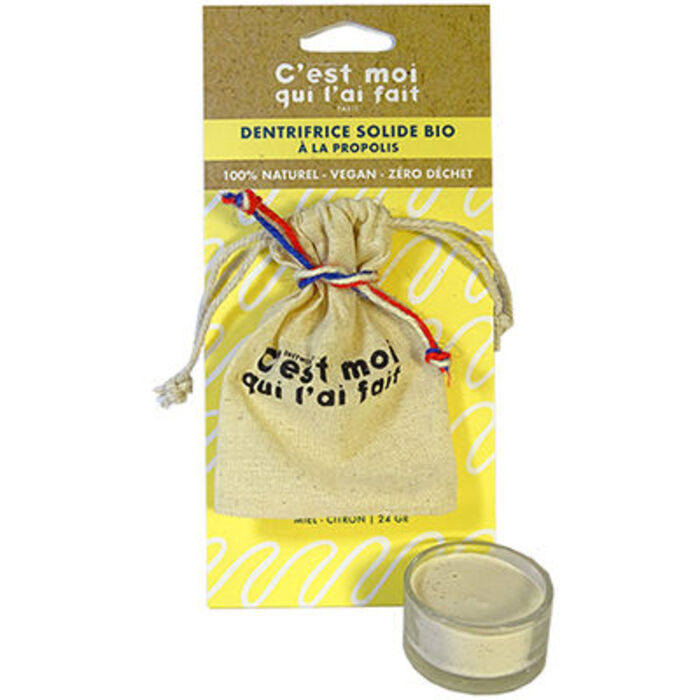 Photo de C'est moi qui l'ai fait dentifrice solide bio à la propolis 24g Cest moi qui lai fait C'est moi qui l'ai fait dentifrice solide bio à la propolis 24g Cest moi qui lai fait-226959