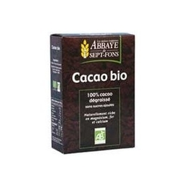 Cacao 100% pur, sans sucre ajouté bio - 200.0 g - petits déjeuners - abbaye de sept-fons -11992