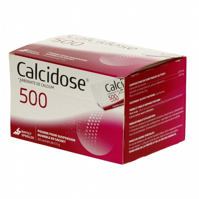 Photo de Calcidose 500 - 60 sachets Mayoly spindler Calcidose 500 - 60 sachets Mayoly spindler-192318