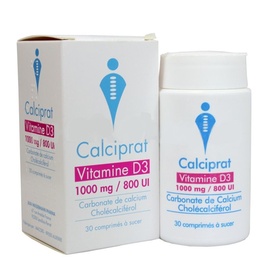 Calciprat vitamine d3 1000mg - 30 comprimés - alfa wasserman pharma -192344