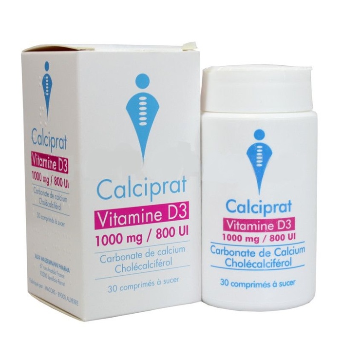 Photo de Calciprat vitamine d3 1000mg - 30 comprimés Alfa wasserman pharma Calciprat vitamine d3 1000mg - 30 comprimés Alfa wasserman pharma-192344
