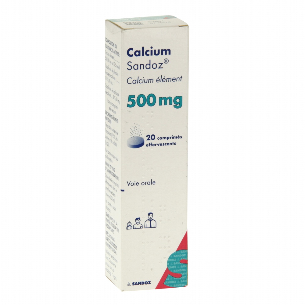 Photo de Calcium 500mg - 20 comprimés effervescents Sandoz Calcium 500mg - 20 comprimés effervescents Sandoz-193947