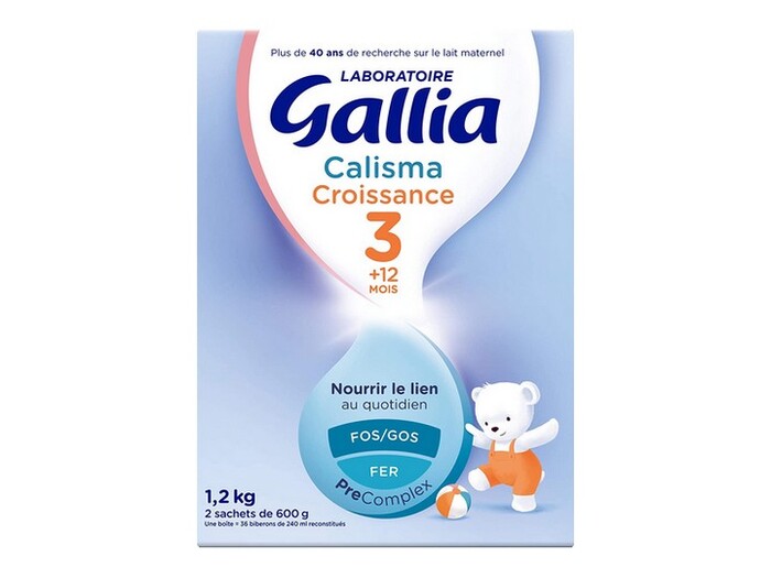 Acheter Gallia calisma bio croissance lait 3ème âge 800g sur