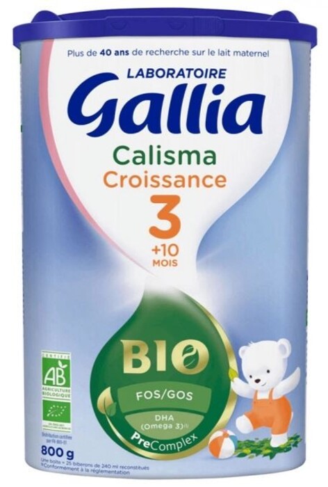 Photo de Calisma croissance lait 3eme age bio 800g Gall Calisma croissance lait 3eme age bio 800g Gall-229986