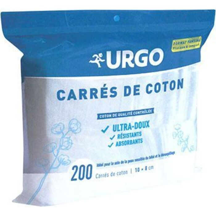 Photo de Carrés de coton 8x10cm non stérile 200 unités Urgo Carrés de coton 8x10cm non stérile 200 unités Urgo-226088
