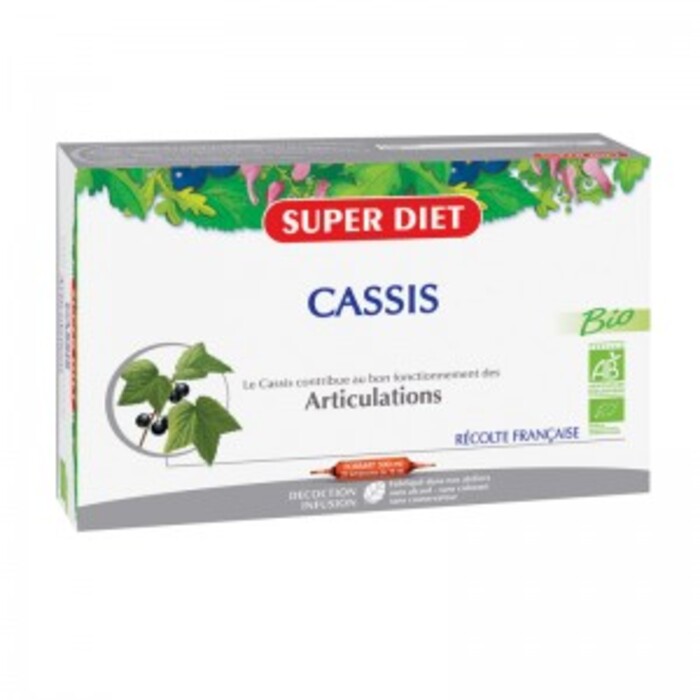 Photo de Cassis bio - 20 ampoules de 15ml Super diet Cassis bio - 20 ampoules de 15ml Super diet-4448