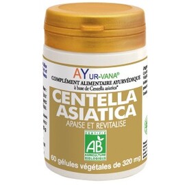Centella Asiatica Bio - flacon 60 gélules végétales - divers - Ayur-Vana -133595