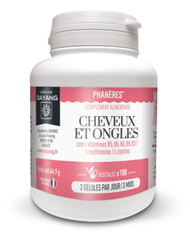 Cheveux et ongles - 180.0 u - gelules pilulier - Dayang -225135