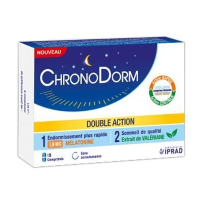 Chronodorm double action 15 comprimés Iprad-223208