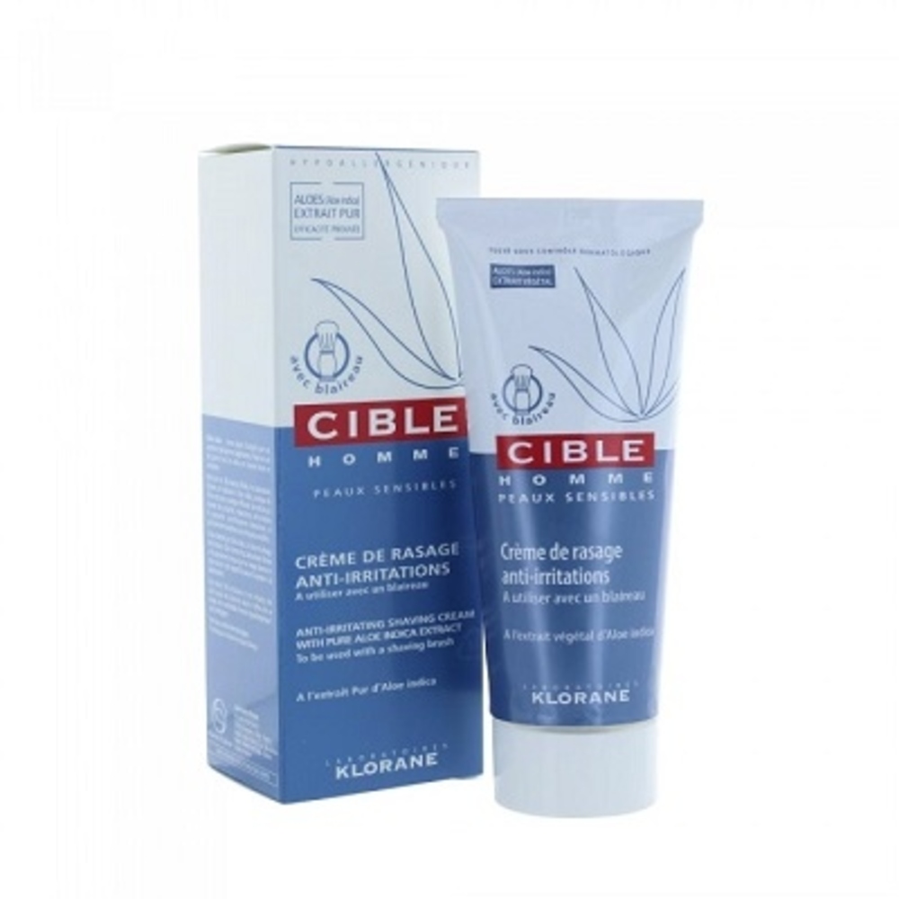 Prix de Klorane crème de rasage anti irritation CIBLE HOMME Prix de Klorane crème de rasage anti irritation CIBLE HOMME