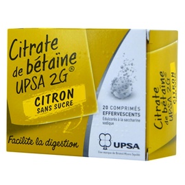 Citrate de bétaïne  2g citron sans sucre - upsa -192940