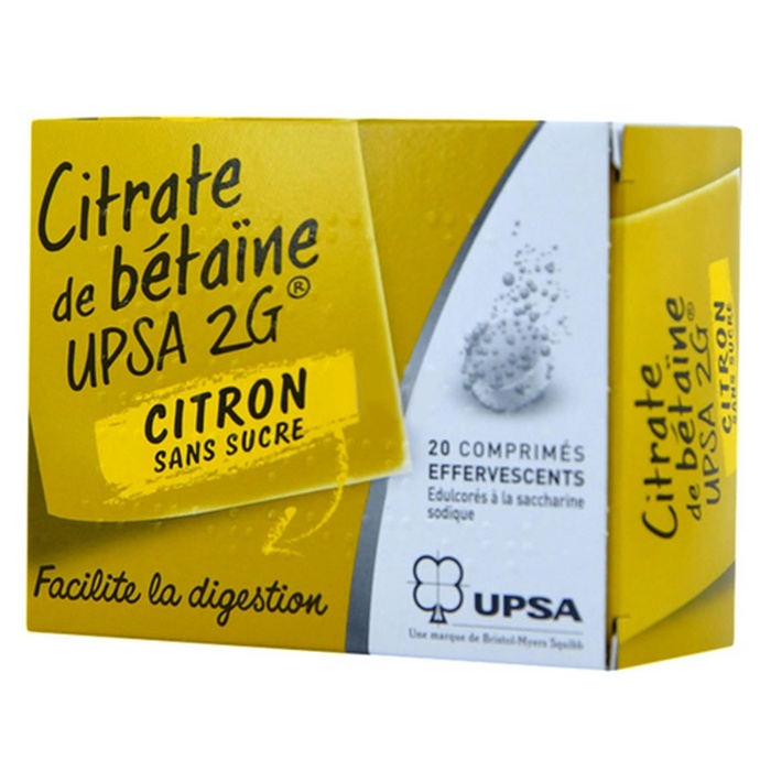 Citrate de bétaïne  2g citron sans sucre Upsa-192940