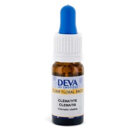Clématite bio - 10.0 ml - Elixirs floraux Deva bio - Deva Développe l'intérêt pour le moment présent-15651
