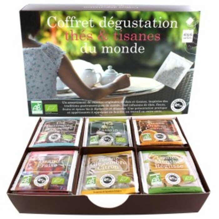 Photo de Coffret dégustation thés & tisanes du monde bio -... Florisens Coffret dégustation thés & tisanes du monde bio -... Florisens-135725