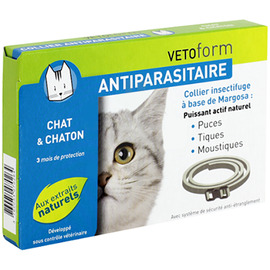 Collier antiparasitaire chat & chaton - vetoform -199746