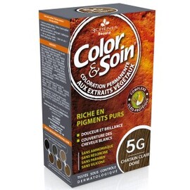Color & Soin 5 G - Châtain clair doré - 135 ml - divers - Les 3 Chênes -136775