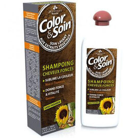 Color & soin shampoing cheveux colorés foncés - 250.0 ml - cheveux-phanère - 3 chenes -11832
