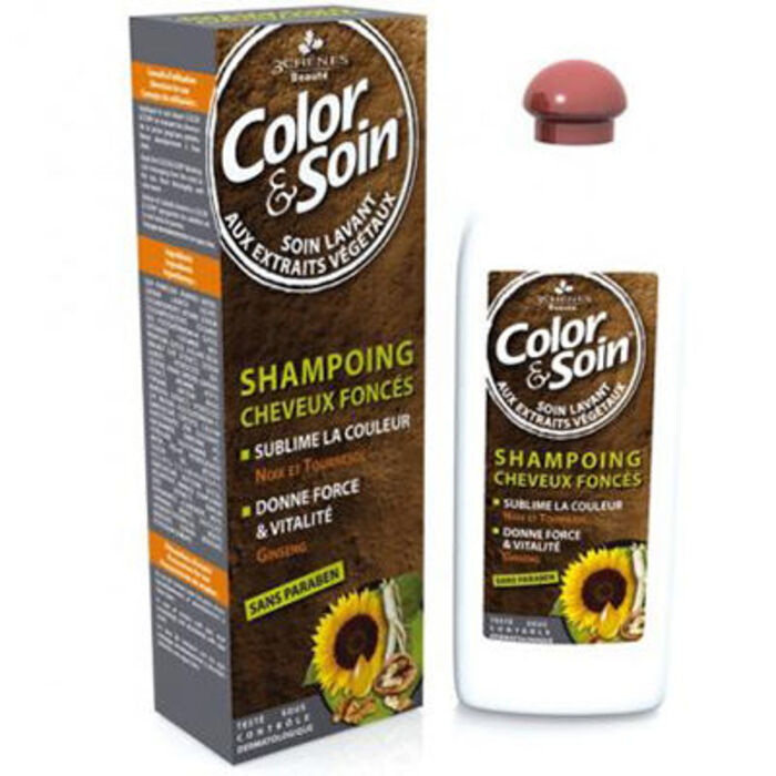 Color & soin shampoing cheveux colorés foncés 3 chenes-11832