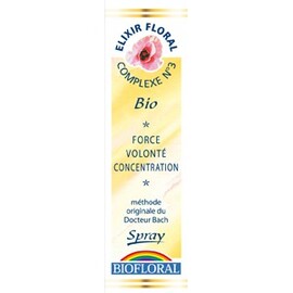 Complexe 3 - Force, volonté, spray - 20.0 ml - Complexes élixirs floraux - Biofloral Force et volonté-8794