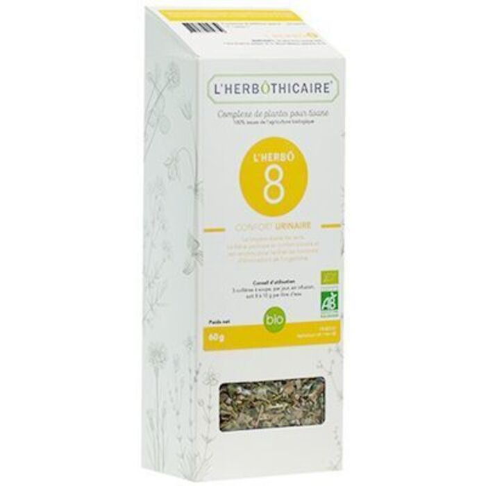Photo de Complexe de plantes pour tisane n8 urinaire bio 60g L'herbothicaire Complexe de plantes pour tisane n8 urinaire bio 60g L'herbothicaire-220339