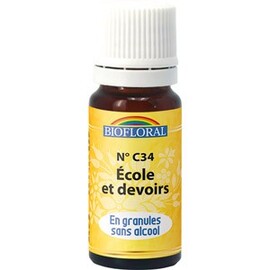 Complexe Enfant 34- Ecole et devoirs, granules - 10.0 ml - divers - Biofloral Mémoire et concentration-133974