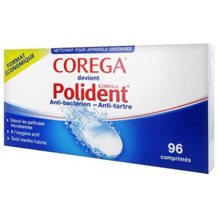 Photo de Comprimés nettoyants x96 Polident Comprimés nettoyants x96 Polident-144290