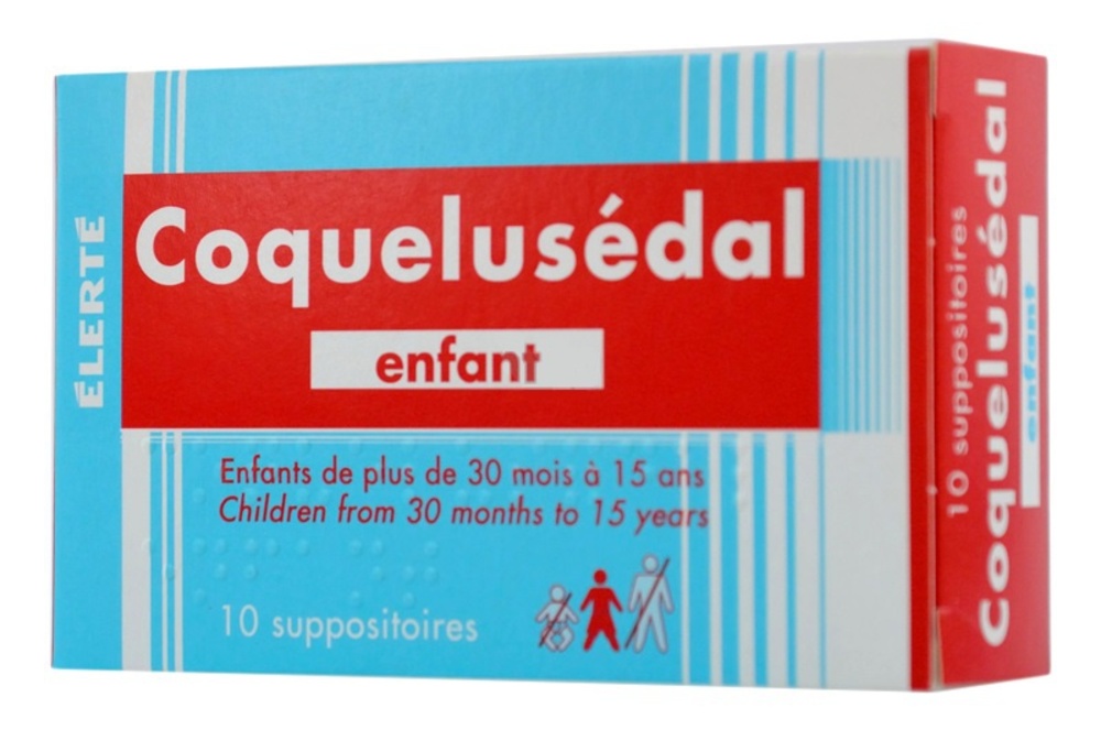 Photo de Coquelusedal enfant - 10 suppositoires Laboratoire elerte Coquelusedal enfant - 10 suppositoires Laboratoire elerte-192741