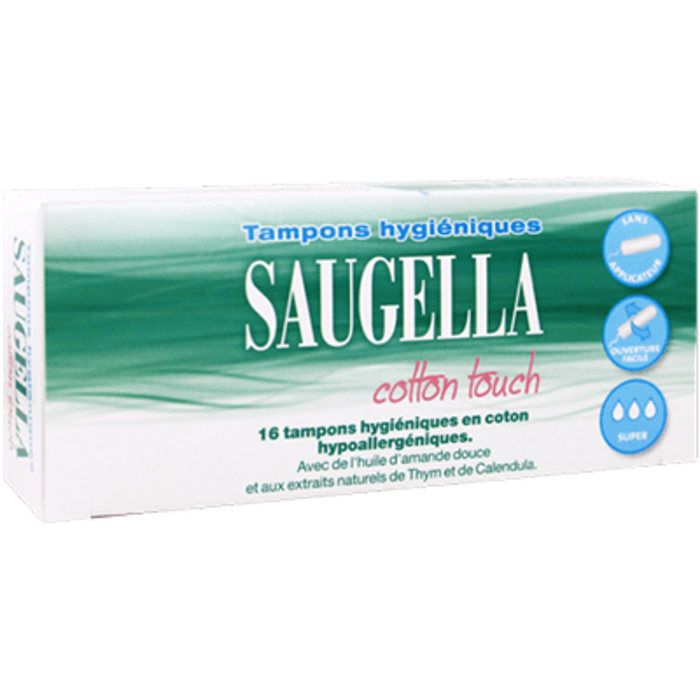 Cotton touch 16 tampons hygiéniques super Saugella-220703