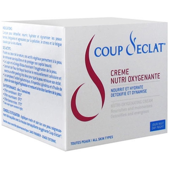 Photo de Coup d'eclat crème nutri-oxygénante jour/nuit - 50 ml Coup eclat Coup d'eclat crème nutri-oxygénante jour/nuit - 50 ml Coup eclat-120522