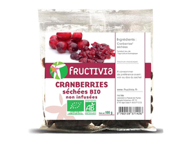 Cranberries entières bio - sachet 500 g - divers - fructivia -189183