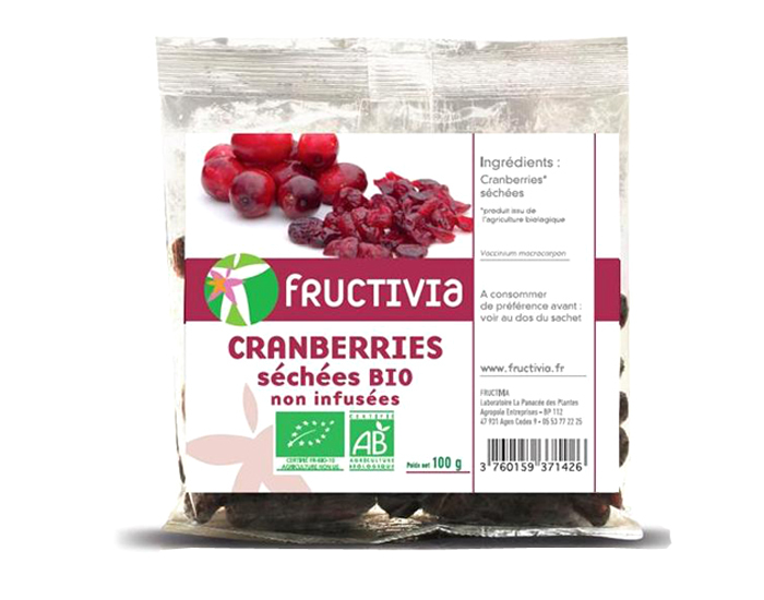 Cranberries entières BIO sachet 500 g divers Fructivia Achat au