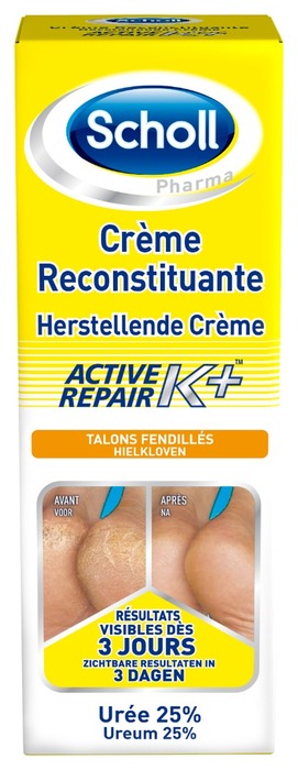 Crème anti-crevasses k+ 120ml Scholl-223801