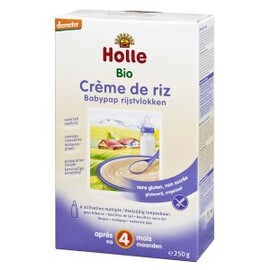 Crème de riz, à partir de 4 mois - 250 g - divers - Holle -136400
