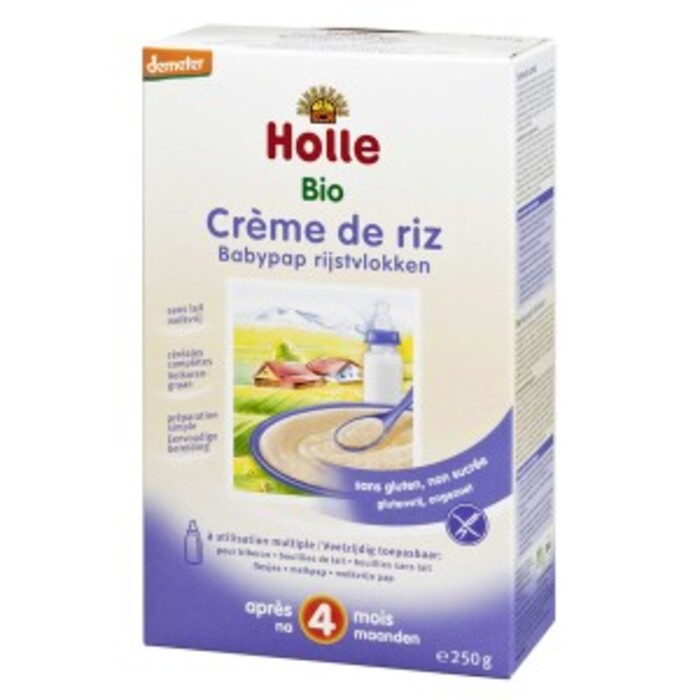 Photo de Crème de riz, à partir de 4 mois - 250 g Holle Crème de riz, à partir de 4 mois - 250 g Holle-136400