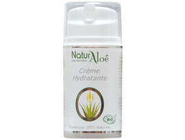 Crème hydratante bio - 50.0 ml - Cosmétique bio à l'aloé vera - Naturaloe -13539