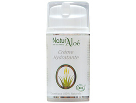 Crème hydratante bio - 50.0 ml - cosmétique bio à l'aloé vera - naturaloe -13539