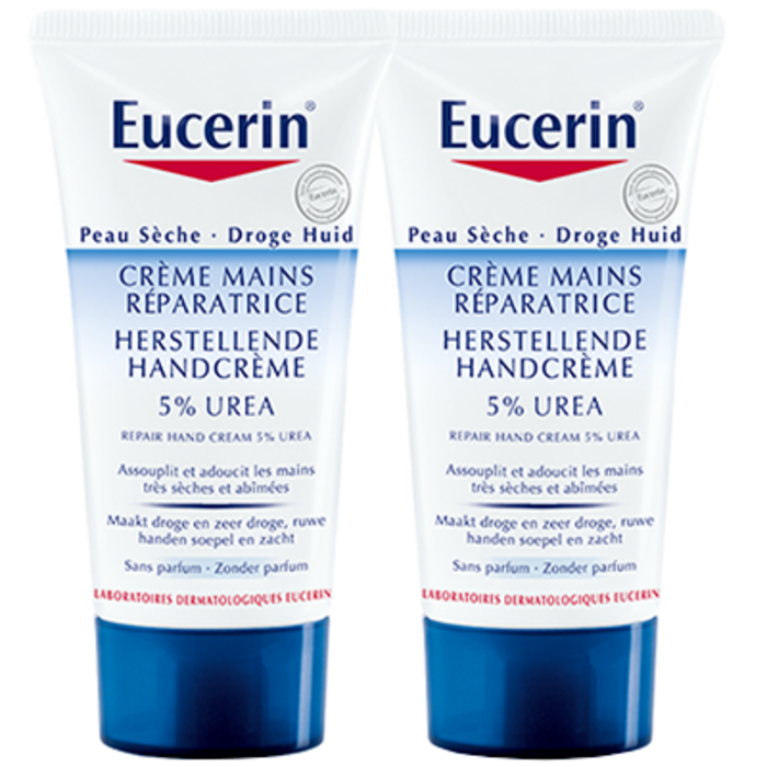 Crème mains 5% d'urée - lot de 2 Eucerin-195315