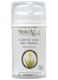 Crème régénérante pour les mains bio - 50.0 ml - Cosmétique bio à l'aloé vera - Naturaloe -13542