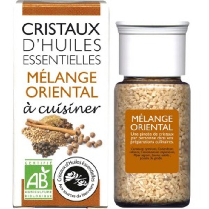 Photo de Cristaux d'huiles essentielles mélange oriental - flacon 20 g Florisens Cristaux d'huiles essentielles mélange oriental - flacon 20 g Florisens-135809