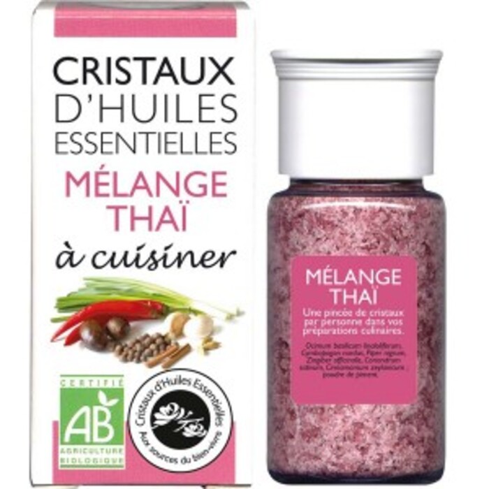 Photo de Cristaux d'huiles essentielles mélange thaï - flacon 20 g Florisens Cristaux d'huiles essentielles mélange thaï - flacon 20 g Florisens-135808
