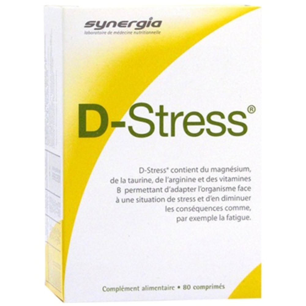 Photo de D stress - 80 comprimés Synergia D stress - 80 comprimés Synergia-147787