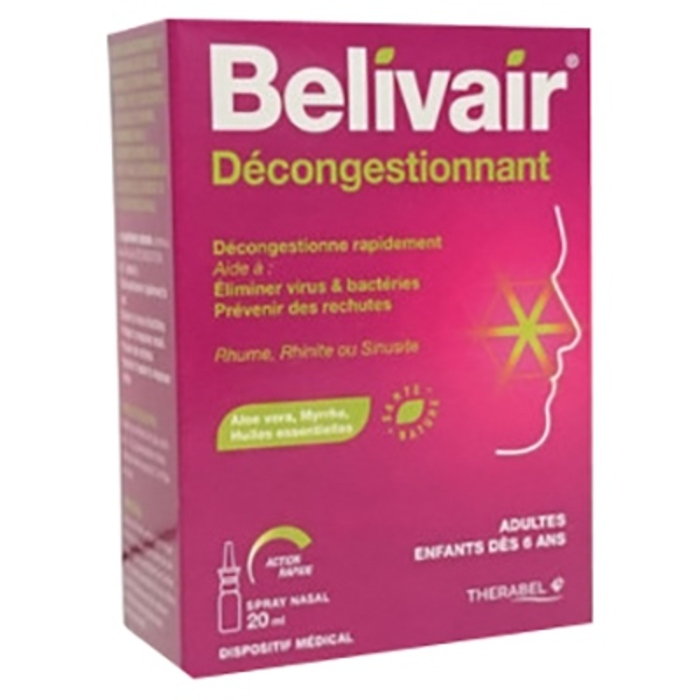 Photo de Décongestionnant spray nasal - 20 ml Belivair Décongestionnant spray nasal - 20 ml Belivair-205910