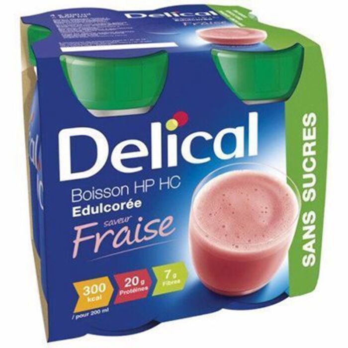 Photo de Delical boisson hp hc edulcorée fraise sans sucres lot de 4 bouteilles x 200ml Délical Delical boisson hp hc edulcorée fraise sans sucres lot de 4 bouteilles x 200ml Délical-149476
