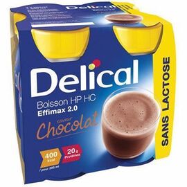 DELICAL Boisson HP HC Effimax 2.0 Chocolat Lot de 4 Bouteilles x 200ml - 800.0 ML - Délical -149376