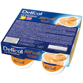 DELICAL Crème Dessert HP HC La Floridine Abricot Pack 4 pots x 200g - 800.0 G - Délical -149346