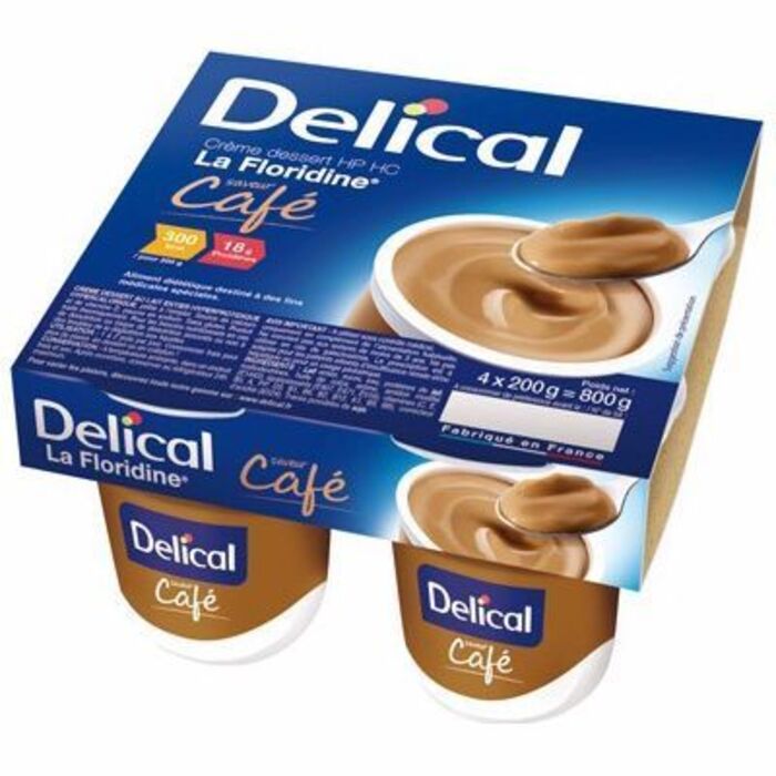 Photo de Delical crème dessert hp hc la floridine café pack 4 pots x 200g Délical Delical crème dessert hp hc la floridine café pack 4 pots x 200g Délical-149328